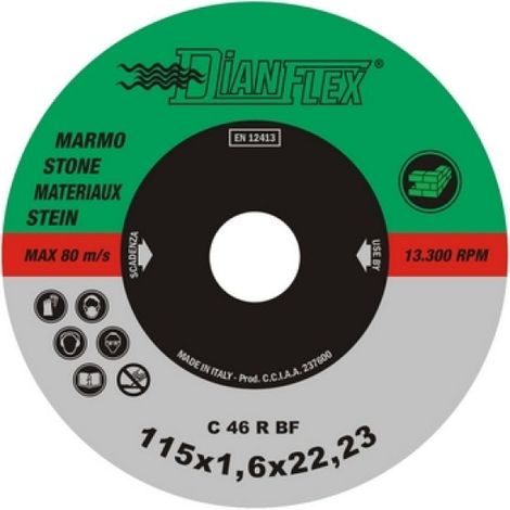 DISCO ABRASIVO PER MARMO mm 230 x sp. 2.0