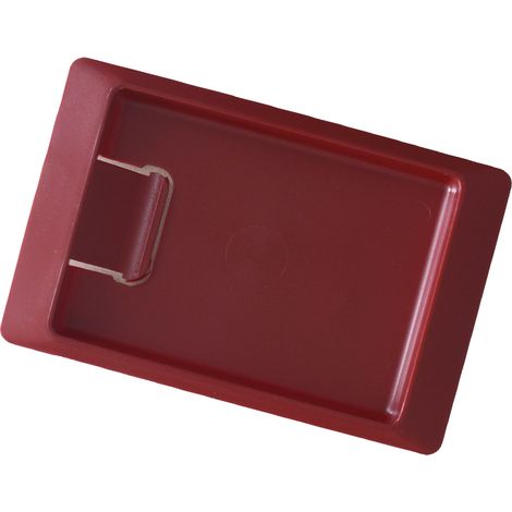 Lot de 4 porte-additions rectangle rouge avec pince (1/3)