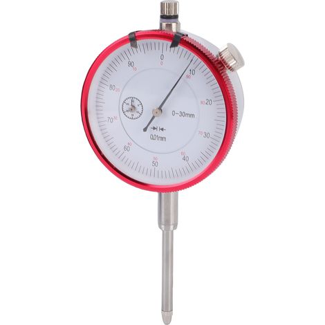 Comparateur mécanique industriel précis jauge à cadran 0-30mm étendue de mesure résolution 0.01mm (1/5)