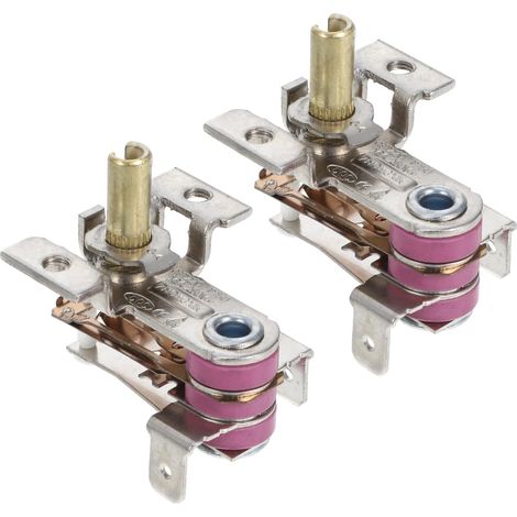 Lot de 2 Régulateurs Thermostatiques Mécaniques pour Radiateur Électrique Accessoires de Contrôle de Température Remplacement Thermostat Couleur Aléatoire (1/5)