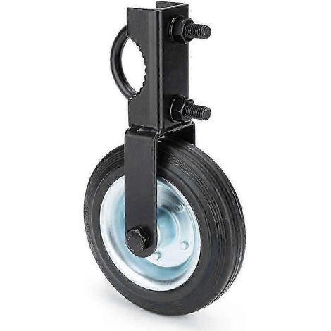 Roue De Portail - 15 Cm - Acier Et Caoutchouc Dur - Pour Tubes Ronds 41 À 50 Mm - Charge Max 227 Kg - Noir - Unité (1/5)
