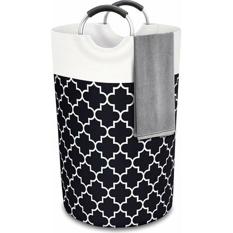 Panier a Linge,82L Grand Panier à Linge Sale Pliable Imperméable,Panier à Linge pour Salle de Bain