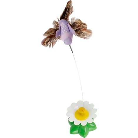 Jouet Chat Automatique Canne à Oiseau Volant Électrique avec Ventouse et Exercice pour Chaton d'Intérieur Salon Maison Balcon Appartement Anti-Ennui (1/5)