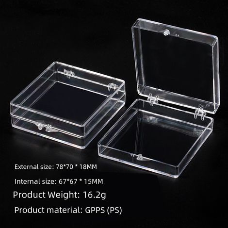 Boîte De Rangement Acrylique Transparente - Pour Accessoires Manucure - 1 Pièce (1/2)