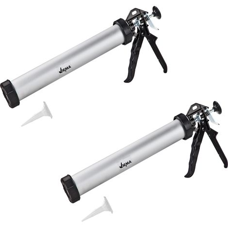 Alu Kartuschenpistole 2Stk Kartuschenpresse Silikonspritze 600ml Silikonpistole (1/4)