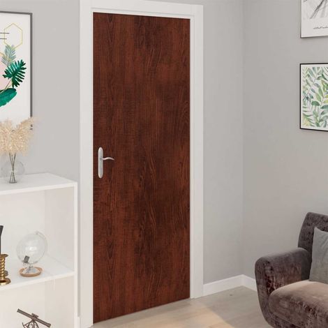 Pellicola Autoadesiva per Mobili Rovere Moro 500x90 cm in PVC vidaXL