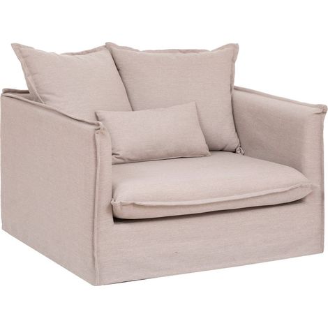 Sessel XL Odilon - Samt - beige