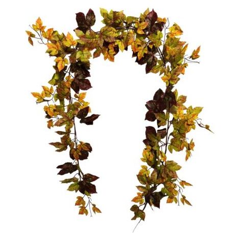 Fausse gomme d'automne feuille d'érable, vigne grimpante douce, fausse fleur décorative d'halloween (1/5)