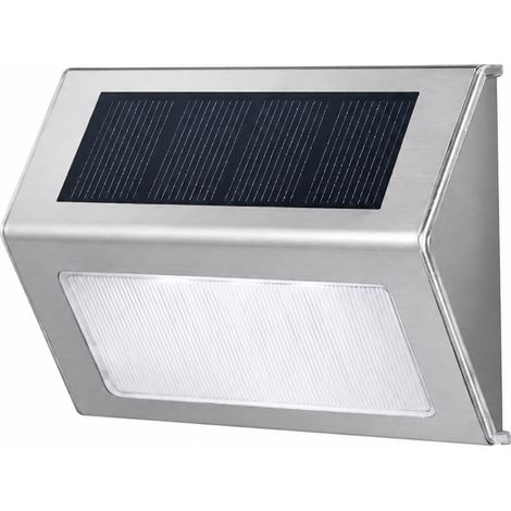 Applique murale solaire LED extérieure lumière blanche pour escalier et clôture réf 2437 11 × 8,6 × 3,5 cm 300 g – Livraison gratuite