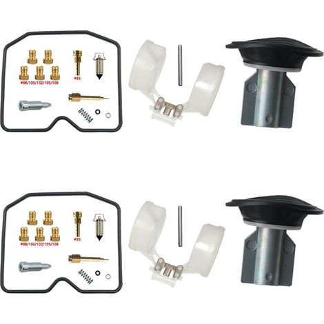 Vergaser Reparatursatz EN500-C Vulcan 1996-2009 500cc 2-Zyl. Kit + Plunger Passend für EN500-C Vulcan Paralleltwin CVK32 Vergaser Messing-Düsen Nitril-Dichtungen POM-Teile OEM-Qu (1/5)