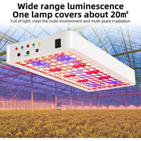 GARRYFIZH Lampe Led Horticole , Lampe de Culture Spectre Complet, Lampe de Plante avec 240pcs LED, UV et IR pour Plantes Ensemencant des Légumes et des Fleurs