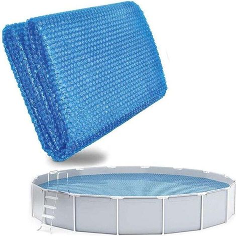 Bâche de piscine rectangulaire isolante 300 x 200 cm – Protection hivernale thermique haute densité (1/4)