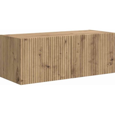 vidaXL Mobile TV da parete 78,5 x 31 x 29,5 cm Rovere Artigianale (1/5)