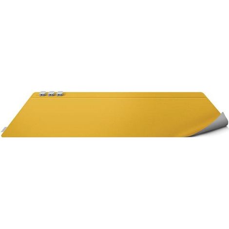 Alfombrilla magnética de escritorio de doble cara Hagen Uniq, color amarillo y gris. (1/5)