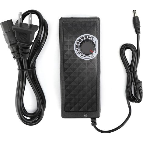 Adaptateur secteur réglable 12-24V 5A, régulation de tension avec câble AC 110-240V, fiche US