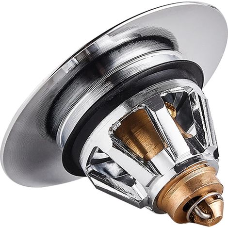 Couvercle de bonde, système escamotable, conception universelle, pour l'entretien de la salle de bain, du lavabo ou de la baignoire.-AquaForge (1/5)