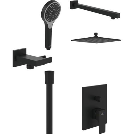 Villeroy & Boch Taro Duschsystem mit Brausehalter, Handbrause und UP-Einhebel-Armatur (1/5)