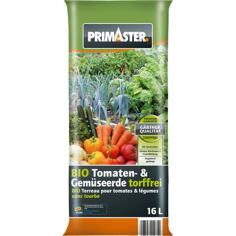 Primaster Bio Tomaten- & Gemüseerde 16 L torffrei Erde (1/2)