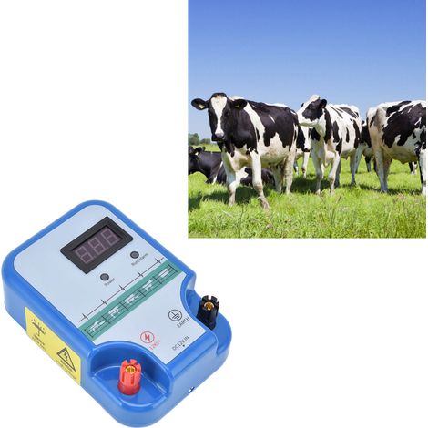 Unité principale de clôture électronique pour bétail DC12V, portée de 3 à 15 km, réseau dédié aux élevages bovins et ovins, norme nationale DC180-240V, modèle : P4 (1/5)