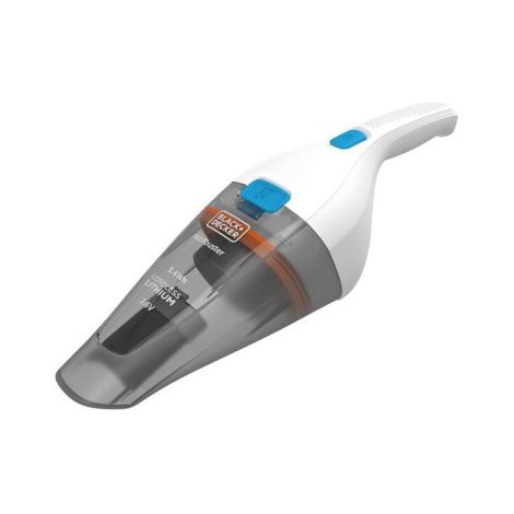 BLACK & DECKER Aspirateur à main 8W Blanc Sans fil Double filtration Système vidage facile Aspirette de table miettes (1/3)