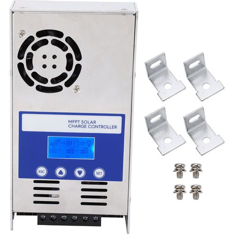 Régulateur de charge solaire MPPT 60A avec écran LCD, compatible batteries Gel/étanches 12V 24V 36V 48V, entrée maximale 180V, contrôleur automatique haute performance (1/5)