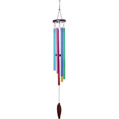 Buntes Windspiel für den Außenbereich, 6 Aluminiumlegierungsrohre (1/5)