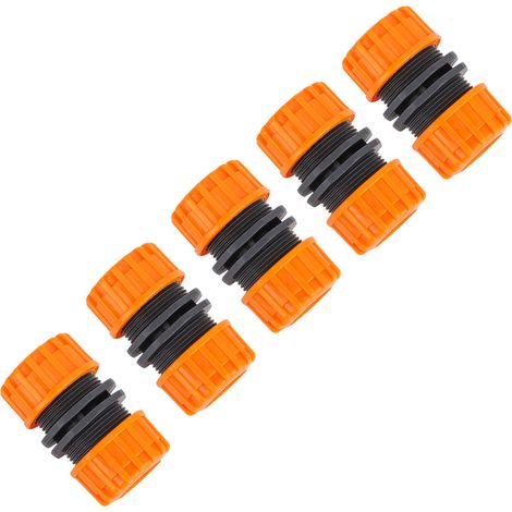 Lot de 5 raccords d'extension de tuyau d'arrosage de 1/2 pouce pour la maison et le jardin (1/5)