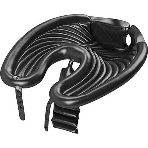 Lavabo portatile gonfiabile per shampoo, in PVC, nero, 8058 cm, sedia da parrucchiere non inclusa, ideale per lavare e tagliare i capelli a casa o a letto. (1/5)