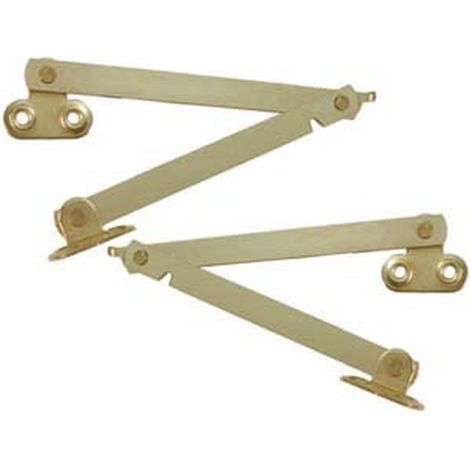 8PZ ASTA SNODATA CON FERMO cm.30 SX acciaio tropicalizzato piatto da mm.10 tipo leggero