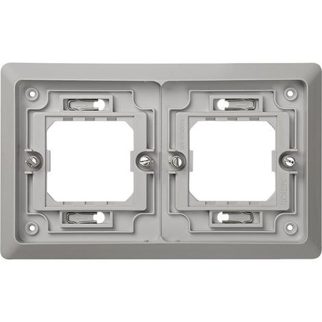 Cornice a 2 elementi per scatola universale Simon 44 Aqua IP55