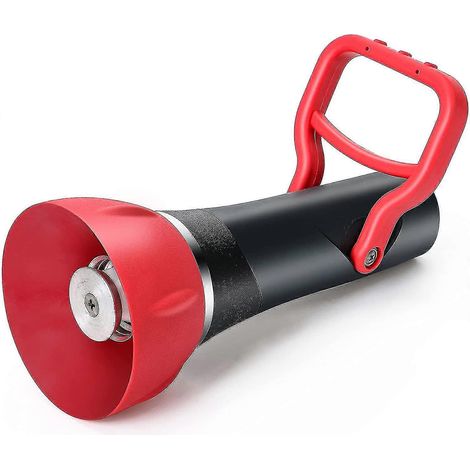 Pistolet d'arrosage à haut débit pour pompiers avec grande poignée d'arrêt, tuyau d'arrosage robuste de style professionnel pour pompiers (1/5)