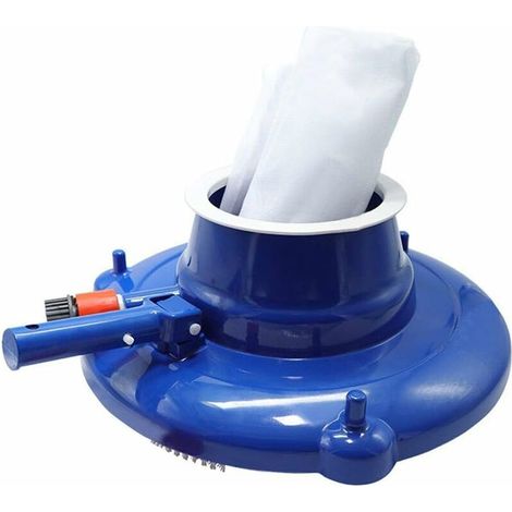 Tragbarer Pool-Jet-Reiniger mit Bürste, Beutel und Stange, Zubehör für die Poolreinigung von Pools, Springbrunnen und Whirlpools