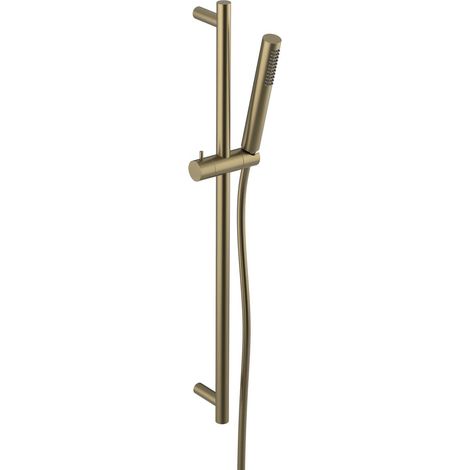 Set de douche, support coulissant, 800 mm, or mat (1/2)