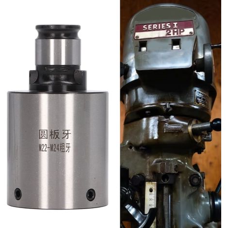 Mandrin à filière ronde TC820-M22-M24, filetage extérieur, interface de filetage rapide, diamètre extérieur 31 mm, filetage grossier (1/5)