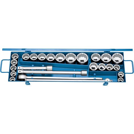 GEDORE D 32 EMAU-2 Steckschlüssel-Satz 3/4" 25-teilig UD-Profil mm+ZOLL (1/5)