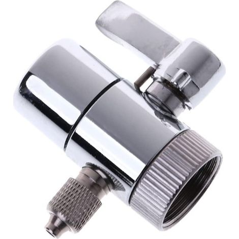 Rallonge de robinet de filtre anti-éclaboussures universelle, Adaptateur de robinet Vanne de dérivation Comptoir Filtre à eau Robinet Vanne de dérivation Ro System 1/4 "2.5/8" 3/8 "Connecteur de tube (1/5)