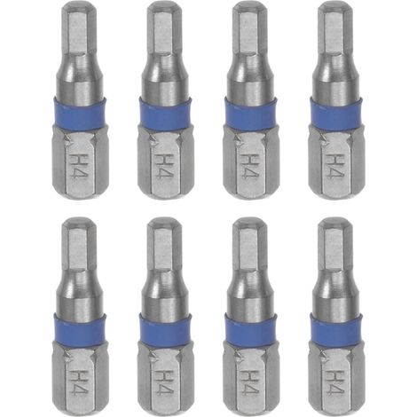 8pcs H4 Hex Tournevis Morceau 4mm 1/4" Hex Tige 1" Longueur (1/5)