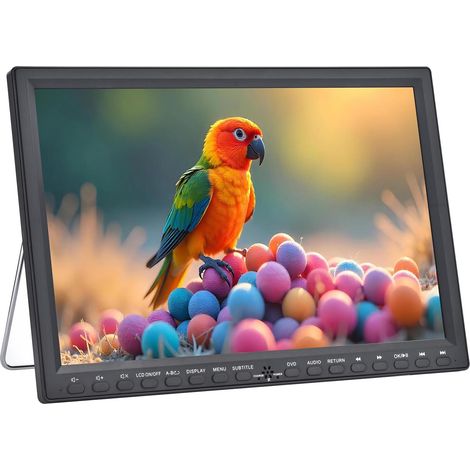 Lecteur DVD portable de 42,9 cm avec écran 14,1 pouces, lecteur DVD de voiture pour siège arrière, lecteur vidéo double écran, lecteur DVD de voiture prend en charge DVD/VCD/CD/MP4/MKV, lecteur DVD (1/5)