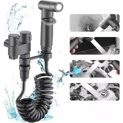 Pour robinet double angle robinet de toilette double (1/5)
