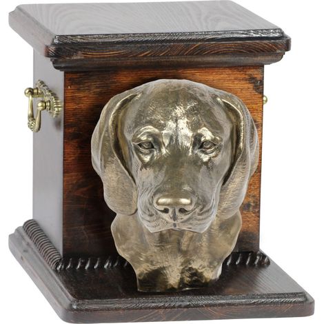 Chien de montagne bavarois - une urne funéraire pour chien avec une statuette, une urne élégante pour un chien, une urne unique avec un buste de chien par Art-Dog (1/3)