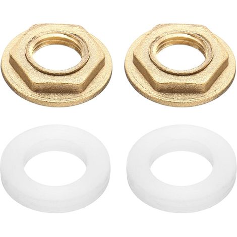 2Pcs Écrous de Serrage en Laiton Hex Femelle Bsp 1/4 Pouce (1/5)