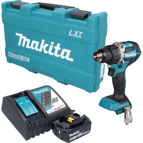 Trapano avvitatore a batteria Makita DDF 484 RT1K 18 V 54 Nm brushless + 1 batteria da 5,0 Ah + caricabatterie + valigetta (1/5)