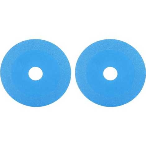 Disque de coupe diamanté 2 pièces, meule à tronçonner pour meuleuse d'angle, outil rotatif, lame de scie pour carrelage céramique verre, bleu ciel (1/5)
