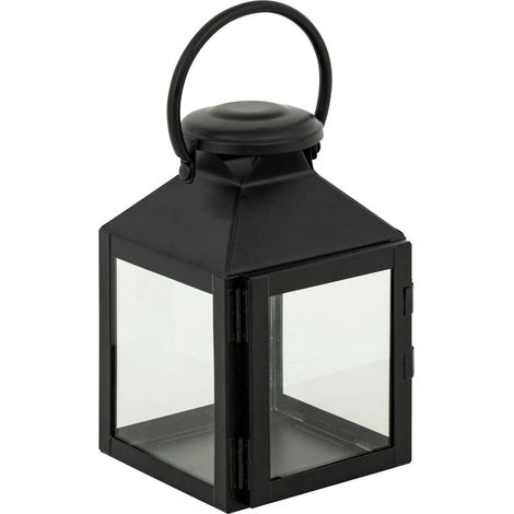 Lanterna winy in metallo nero h17cm - Atmosphera créateur d'intérieur (1/3)