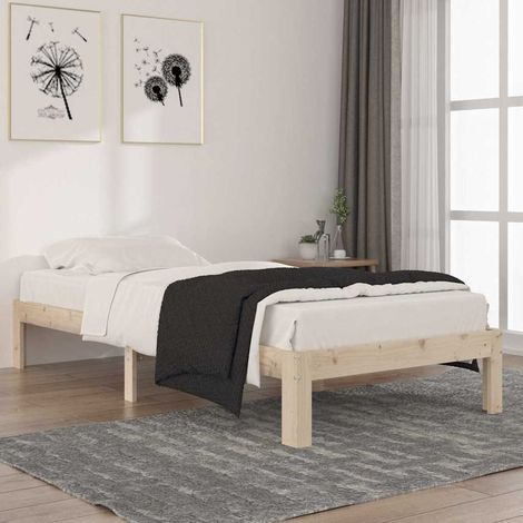 vidaXL Giroletto in Legno Massello di Pino 90x200 cm (1/5)
