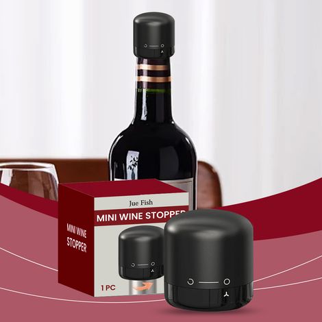 Mini sealing wine stopper, made of silicone, suitable for sparkling wine, leak-proof stopper -- 1 pc -- BIEMMEDUE (1/5)