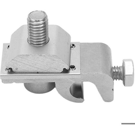 Kit de clips de mise à la terre - - - 10 pièces - Aluminium & acier inoxydable - Compatible rails et structures C/U/H (1/4)