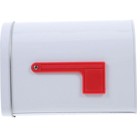 Cassetta postale in metallo in miniatura, 1 pezzo, decorativa, bianca (1/5)