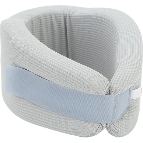 Neck Brace Breathable Cool Soft Cervical Collar Adjustable Ergonomic Neck Support for Sleep Office Work L (1/4)