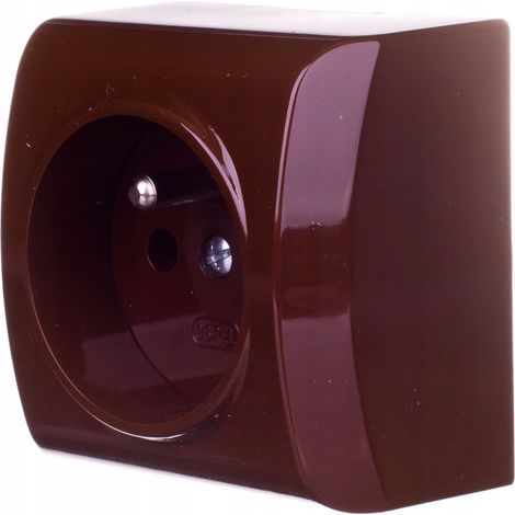 Prise simple BIS avec/sans GN-1BZ/24 marron (1/3)